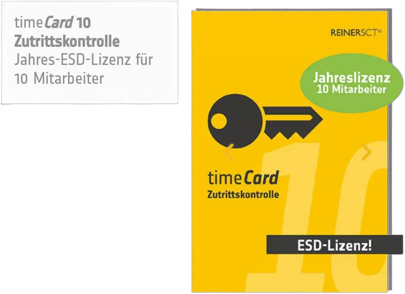 REINER SCT timeCard 10 ZuKo 25 MA 1 Jahr Laufzeit