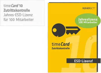 REINER SCT timeCard 10 ZuKo 100 MA 1 Jahr Laufzeit