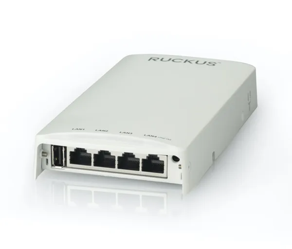 RUCKUS Networks wireless ap • wifi6 • ax1800 • 2x2 • indoor • 1 gbe • h550 • 4x 1 gbe out • dual radio ble/zigbee + 1x usb • beamflex+