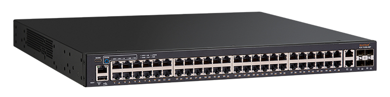 RUCKUS Networks switch full managed layer3 54 port • 48x 1 gbe • poe budget 370 w • 48x poe at • 2x 1 gbe • 4x sfp • 19" • icx7150-48p-4x1g