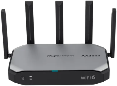 Ruijie Networks RG-EG105GW-X router inalámbrico Gigabit Ethernet Doble banda (2,4 GHz / 5 GHz) Negro, Gris