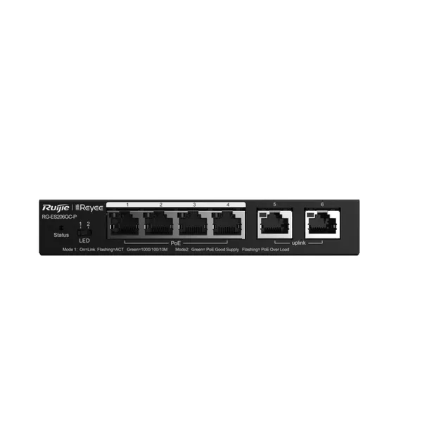 6-Port Gigabit Smart Cloud Mananged PoE Switch, 6x Gbit, 4x PoE-Out