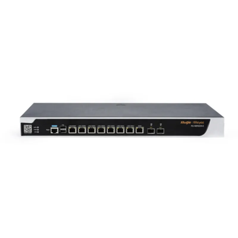 Hochleistungs-Cloud-Sicherheitsrouter für 500 Clients mit 1,5 Gbps und 2x SFP, schwarze Rack-Montage mit Ethernet-,