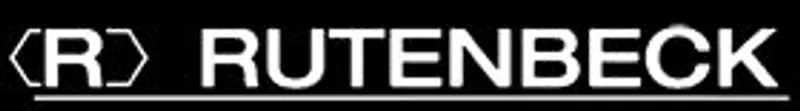 Rutenbeck PP-REG 22/3, logo bianco su sfondo nero con R stilizzata tra parentesi angolari e linea orizzontale.