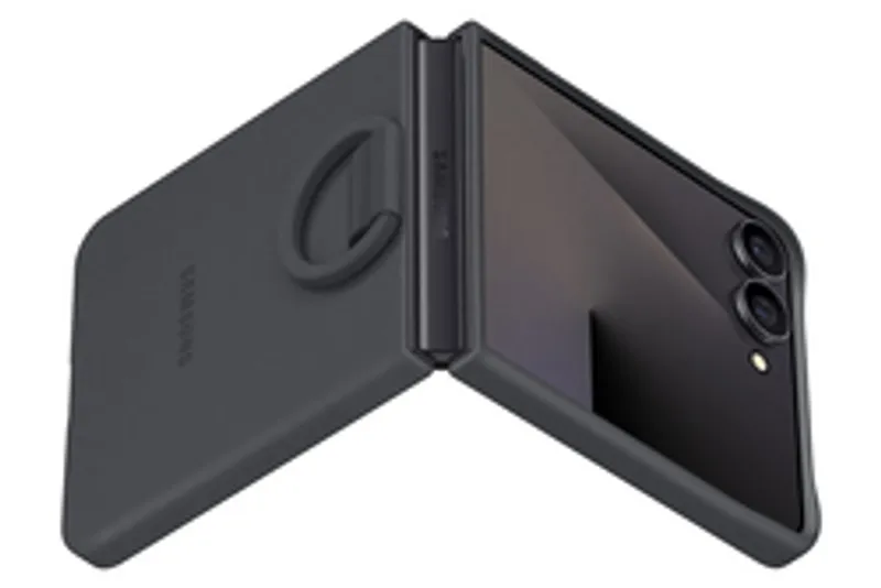 Samsung Silicone Case with Ring für Galaxy Flip7 Black
