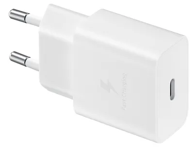 Samsung Galaxy Power Adapter USB Type C 15W 1m White