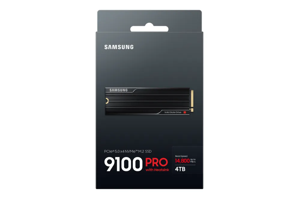 SSD 4TB Samsung M.2 PCI-E NVMe Gen5 9100 PRO HS retail SSD 4TB Samsung M.2 PCI-E NVMe Gen5 9100 PRO HS retail