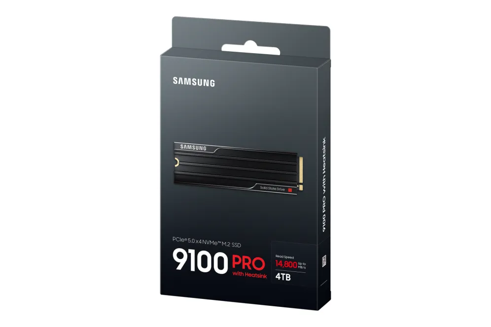 SSD 4TB Samsung M.2 PCI-E NVMe Gen5 9100 PRO HS retail SSD 4TB Samsung M.2 PCI-E NVMe Gen5 9100 PRO HS retail