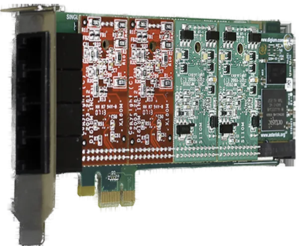 Sangoma 4 port modular analog PCI-Express x1 card, no interfaces