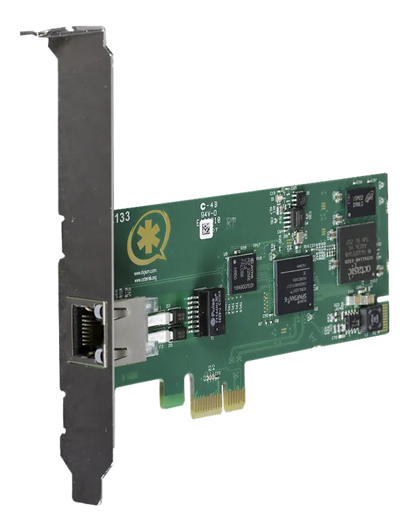 Sangoma One (1) span digital T1/E1/J1/PRI PCI-Express Card