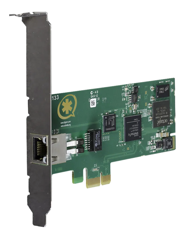 Sangoma One (1) span digital T1/E1/J1/PRI PCI-Express Card