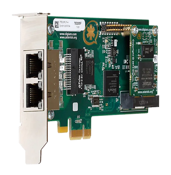 Sangoma Two (2) span digital T1/E1/J1/PRI PCI-Express x1 card