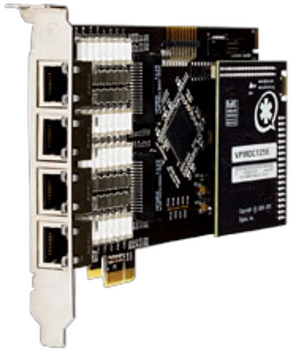 Sangoma Eight (8) span digital T1/E1/J1/PRI PCI-Express x1 Card and HW Echo Can