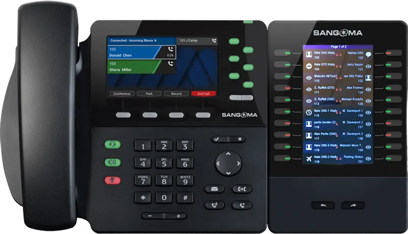 Sangoma Phone, Expansion, EXP150, 20-keys, 2-ages, sidecar for D65