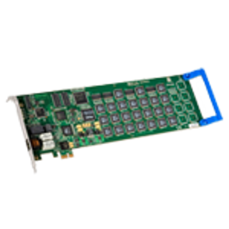 Sangoma Dialogic Diva V-4PRI/E1/T1-120 PCIe FS Bundle mit 120-Kanal-Modem-Lizenz, grüne PCIe-Erweiterungskarte mit