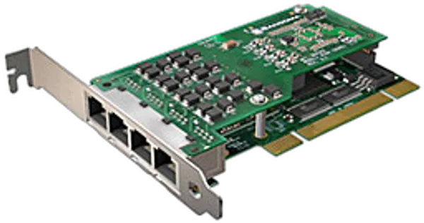 Sangoma 4xPRI/E1 PCIx Karte A104D mit Echo Unterdrückung