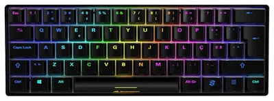 Sharkoon SGK50 S4 teclado Juego RF inalámbrica + USB QWERTY Portugués Blanco