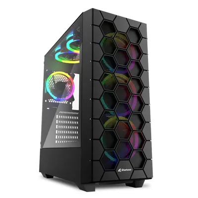Sharkoon Gehäuse RGB         HEX    ATX       1xGlas schwarz