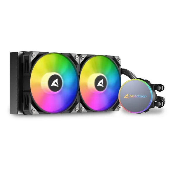 Sharkoon Wasserkühlung S70 RGB 2 Lüfter      240mm  schwarz