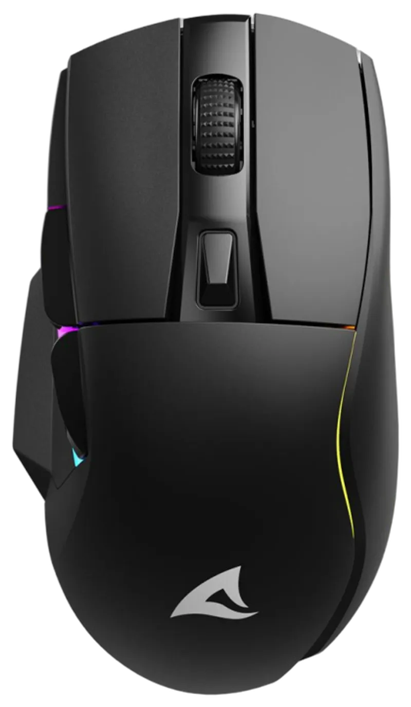 Sharkoon Maus Shark SGM50W   Optisch 6 Tasten 6.400 DPI schw