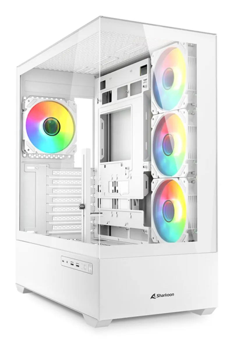 Sharkoon Gehäuse AK6  RGB           ATX       1xGlas   weiß