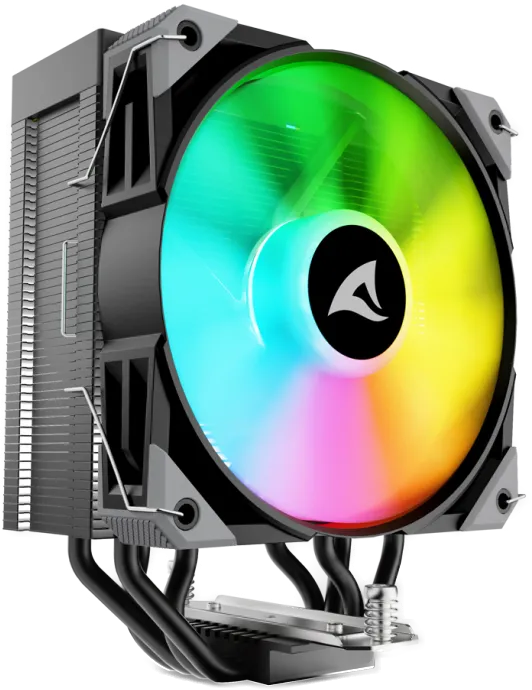 Sharkoon CPU Kühler A40 120mm schw. RGB 1200/1700/1851/AM4/5 Sharkoon CPU Kühler A40 120mm schw. RGB 1200/1700/1851/AM4/5