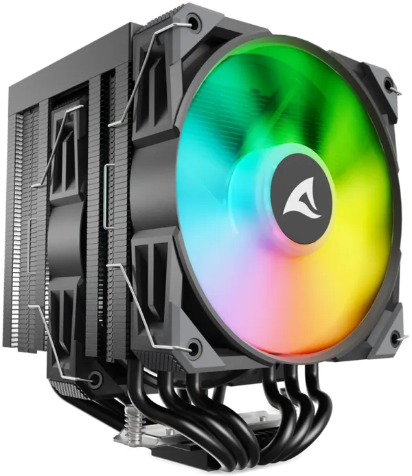 Sharkoon CPU Kühler A60 120mm schw. RGB 1200/1700/1851/AM4/5
