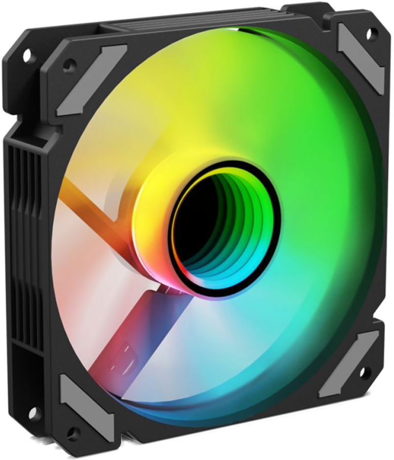 120mmSharkoon SHARK Mirror RGB PWM REVERSE Black