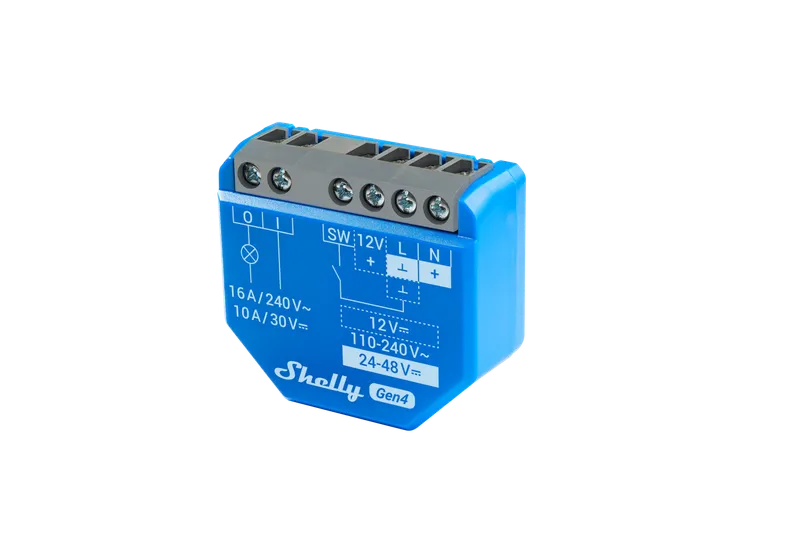 Shelly · Unterputz · "1 Gen4 2er Pack" · Relais · max 16A · 1 Kanal · WLAN · Matter · Zigbee · Bluetooth