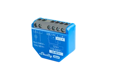 Shelly · Unterputz · "1 Gen4 2er Pack" · Relais · max 16A · 1 Kanal · WLAN · Matter · Zigbee · Bluetooth