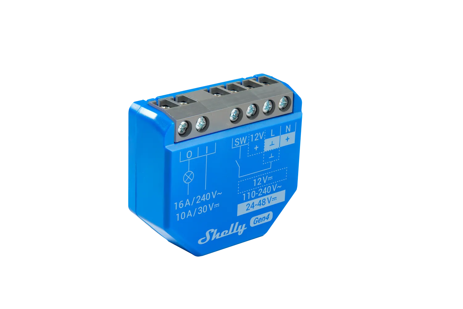 Shelly · Unterputz · "1 Gen4 2er Pack" · Relais · max 16A · 1 Kanal · WLAN · Matter · Zigbee · Bluetooth