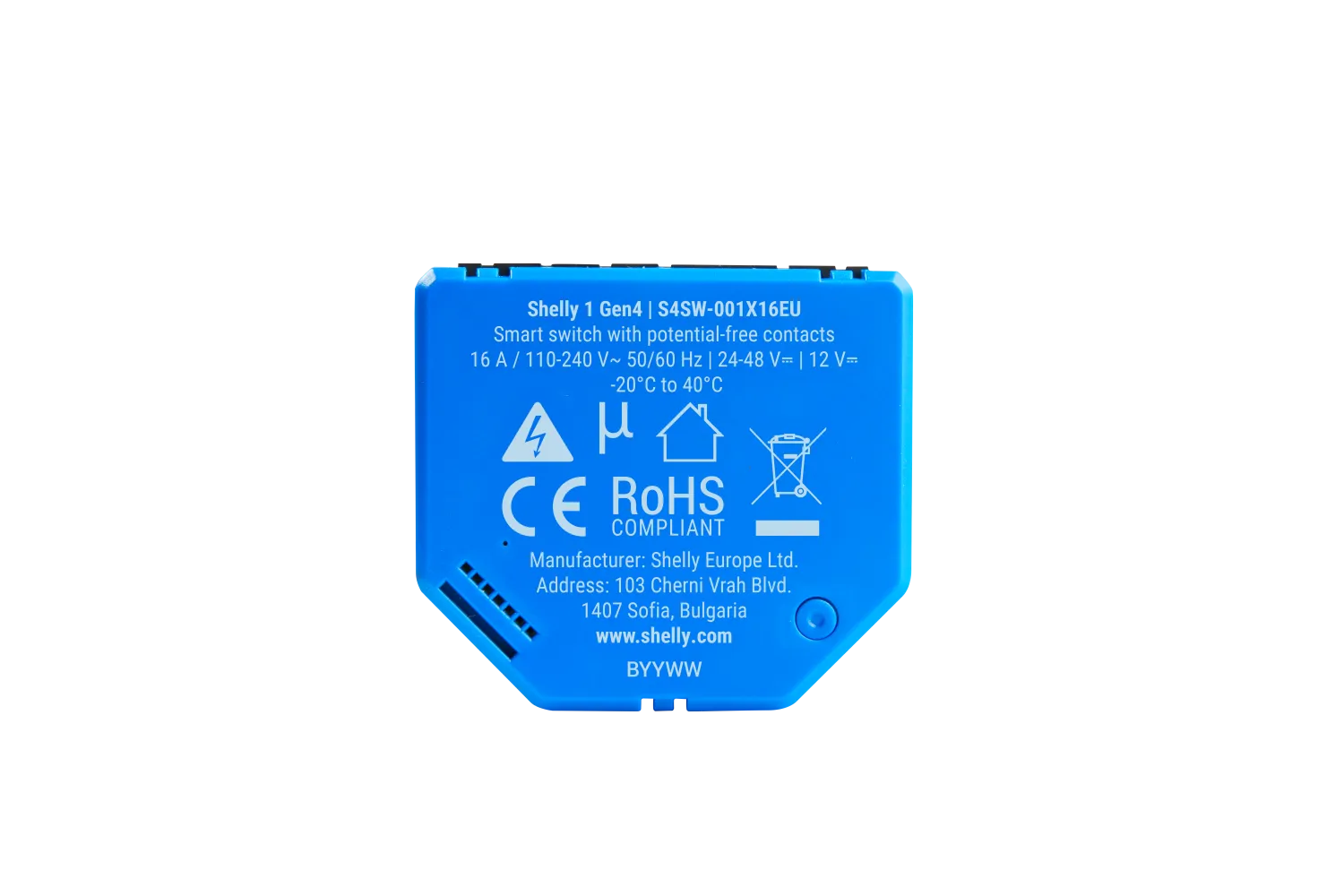 Shelly · Unterputz · "1 Gen4 2er Pack" · Relais · max 16A · 1 Kanal · WLAN · Matter · Zigbee · Bluetooth
