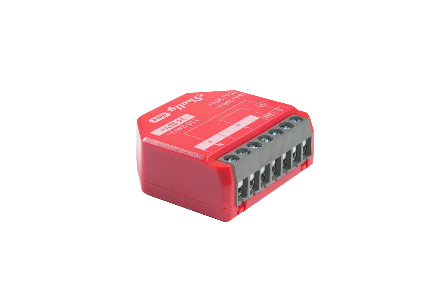 Shelly · Unterputz · "1PM Gen4" · Relais · max 16A · 1 Kanal · Messfunktion · WLAN · Matter · Zigbee · Bluetooth Shelly · Unterputz · "1PM Gen4" · Relais · max 16A · 1 Kanal · Messfunktion · WLAN · Matter · Zigbee · Bluetooth