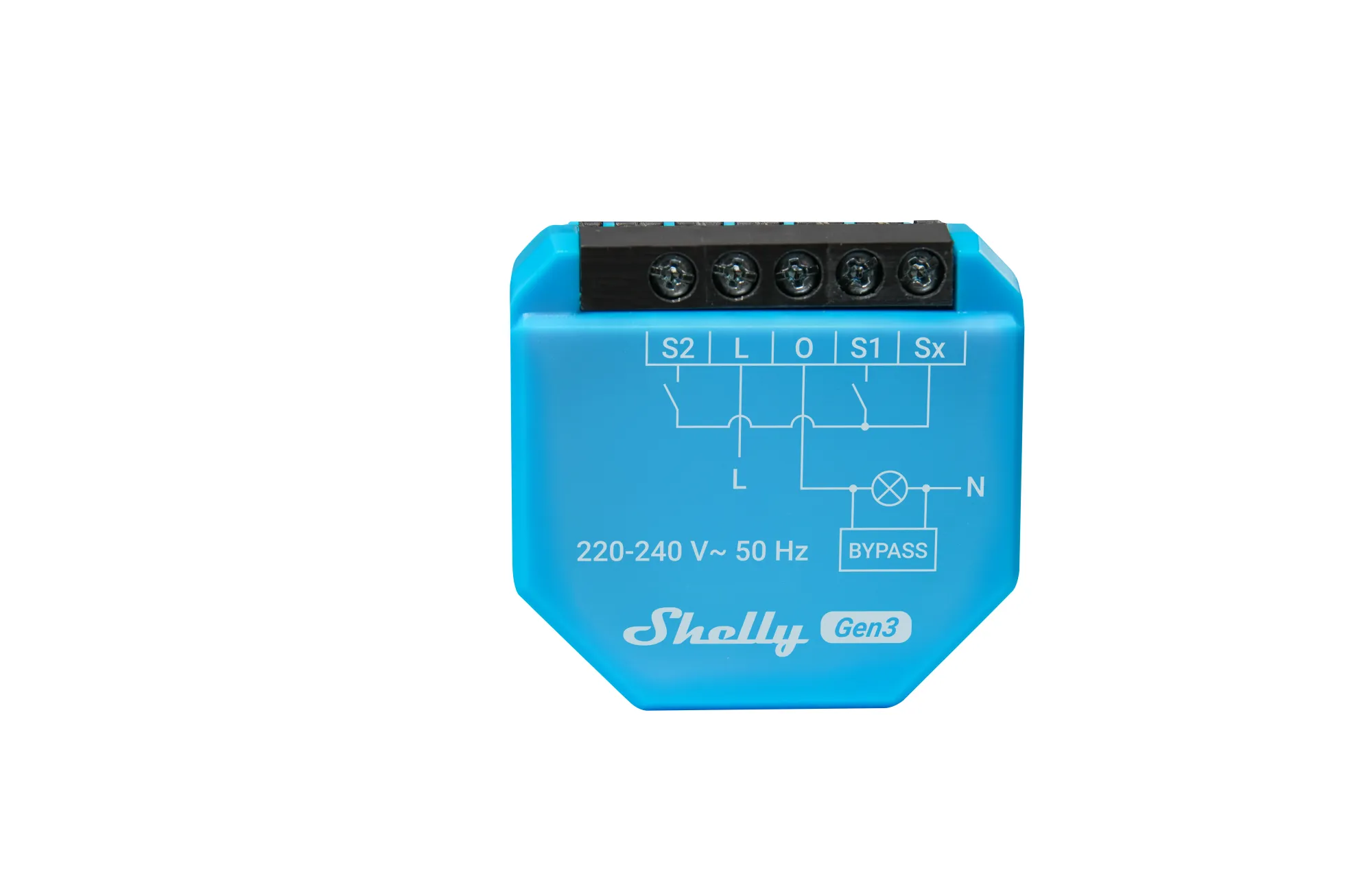Shelly · Unterputz · "2L Gen3" · WLAN · BT Shelly · Unterputz · "2L Gen3" · WLAN · BT