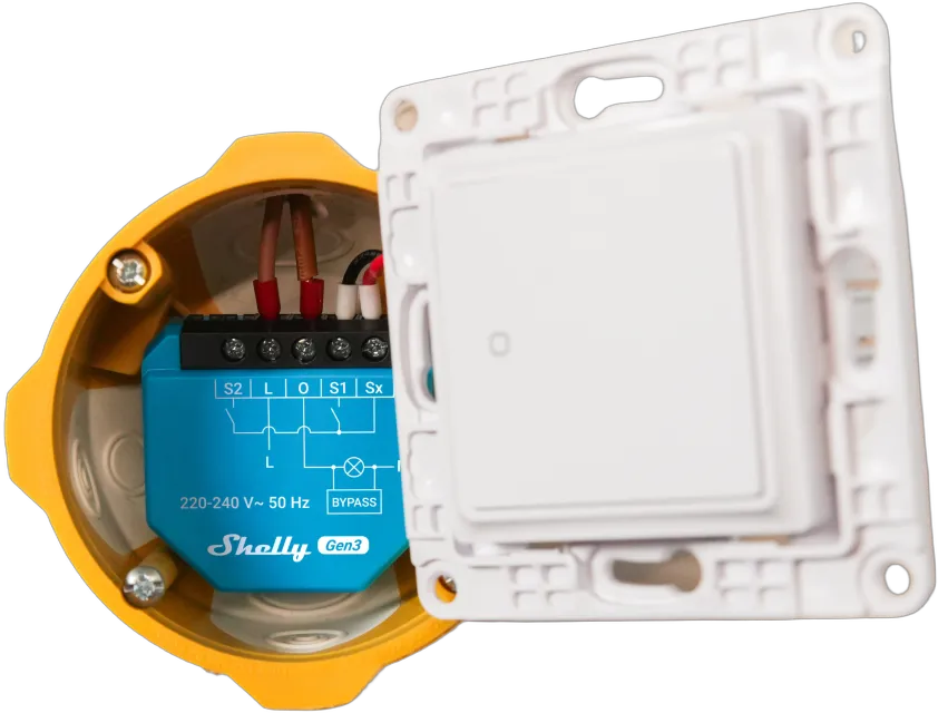 Shelly · Unterputz · "2L Gen3" · WLAN · BT Shelly · Unterputz · "2L Gen3" · WLAN · BT