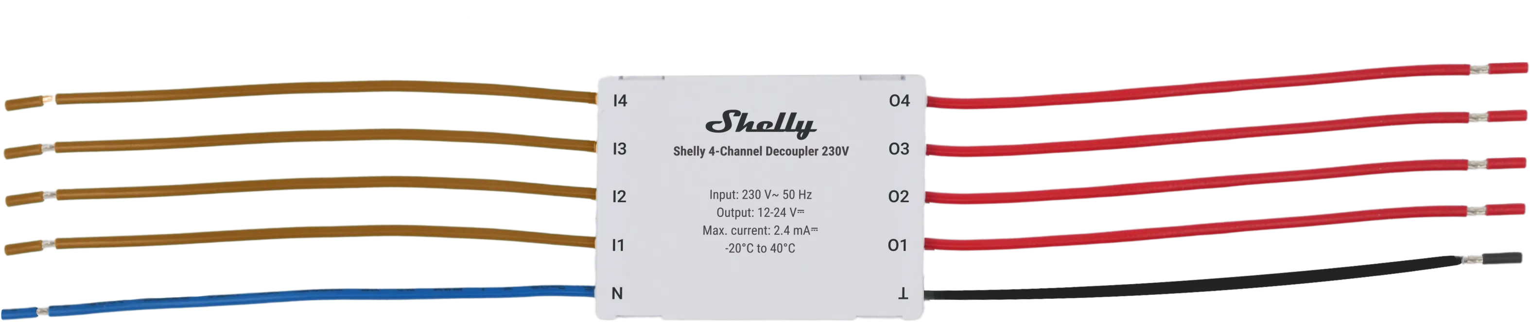 Shelly · Unterputz Zubehör · "4-Channel Decoupler 230V" Shelly · Unterputz Zubehör · "4-Channel Decoupler 230V"