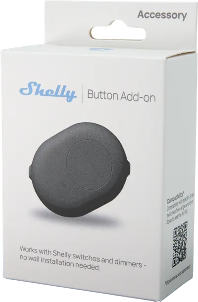 Shelly · Unterputz Zubehör · "Button Add-on black"