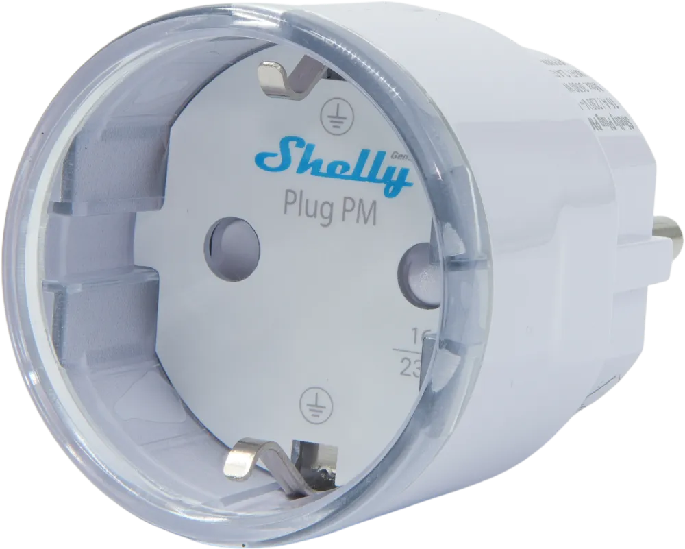 Shelly · Plug & Play "Plug PM Gen3 White" · Smarter Energiezähler · Messfunktion · WLAN · BT · weiß Shelly · Plug & Play "Plug PM Gen3 White" · Smarter Energiezähler · Messfunktion · WLAN · BT · weiß