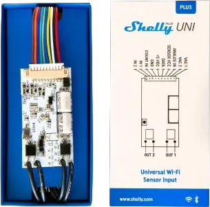 Shelly · Unterputz · "Plus Uni" · Universalmodul · Messfunktion · WLAN Shelly · Unterputz · "Plus Uni" · Universalmodul · Messfunktion · WLAN