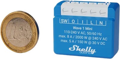 Shelly · Unterputz · "Wave 1 Mini" · Relais · max. A · 1 Kanal · Z-Wave