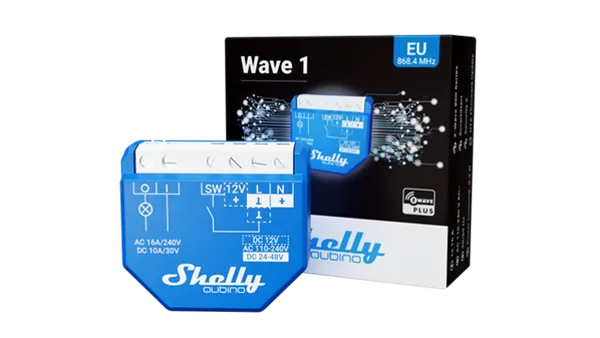 Shelly · Unterputz · "Wave 1" · Relais · max 16A · 1 Kanal · Z-Wave