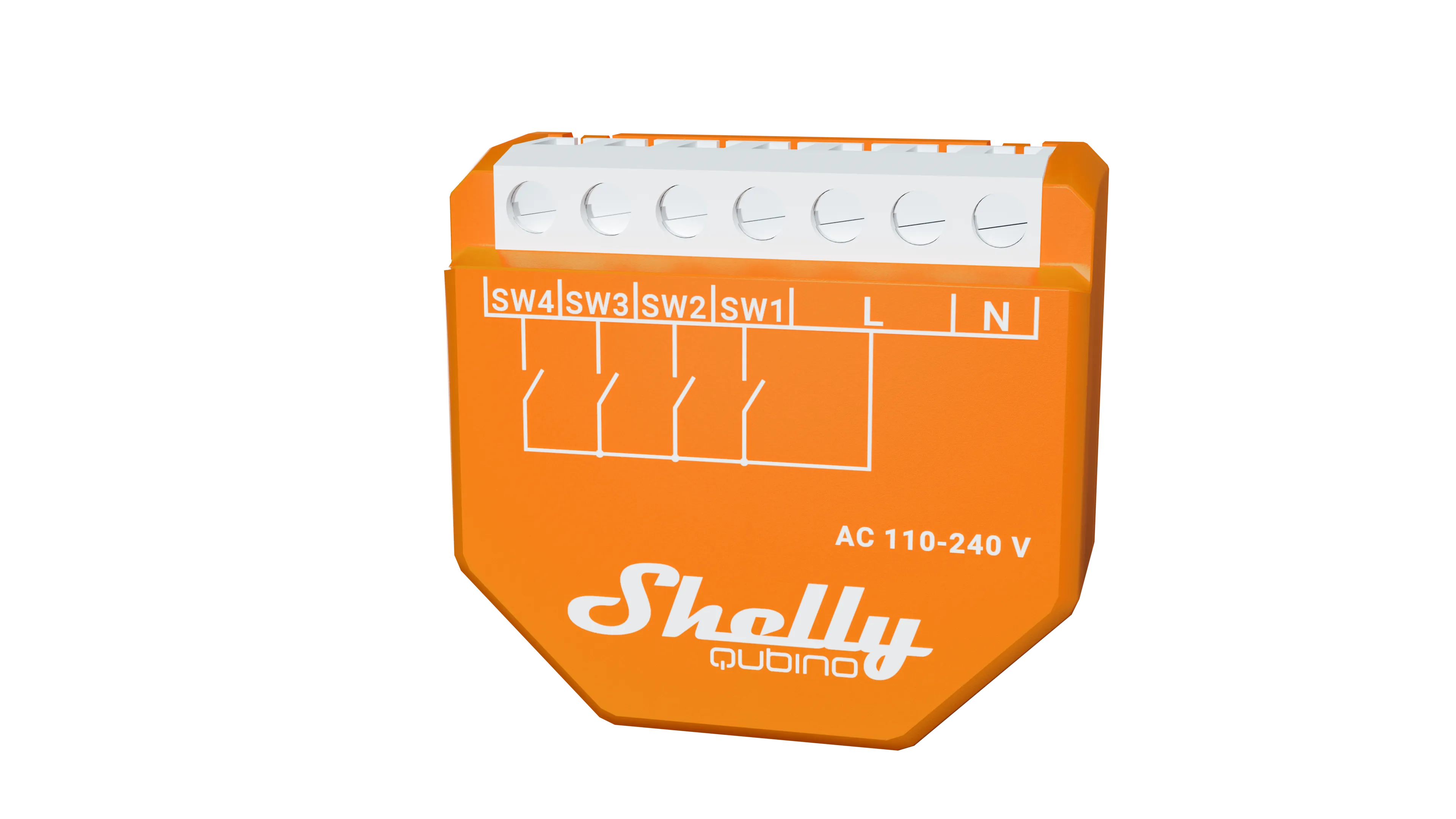 Shelly · Unterputz · "Wave i4" · Szenenaktivierer · 12 Aktionen · Z-Wave
