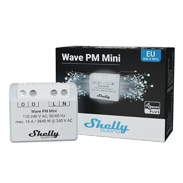 Shelly · Unterputz · "Wave PM Mini" · Relais · max. A · 1 Kanal · Z-Wave