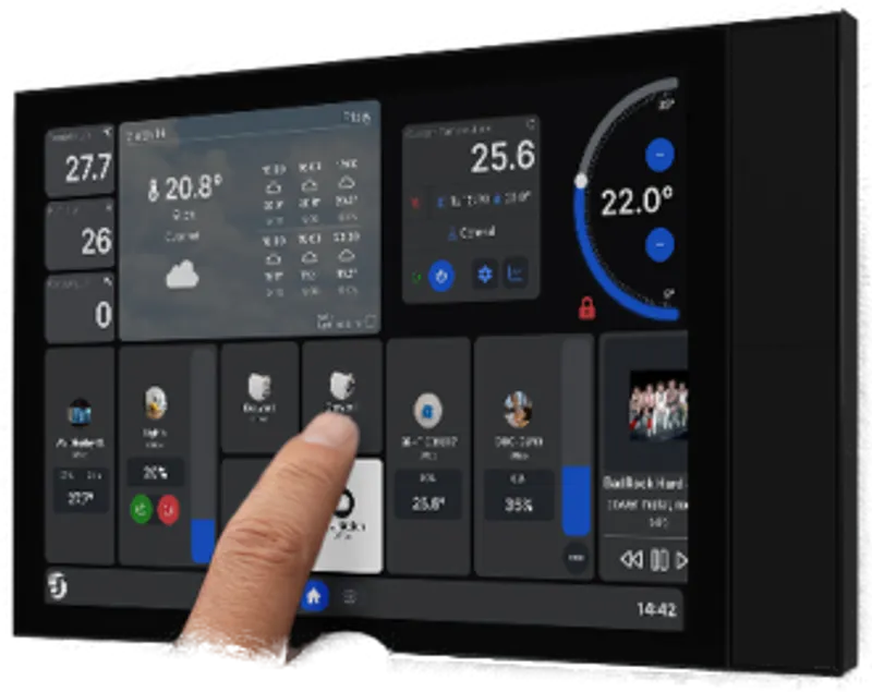 Shelly · Unterputz · "Wall Display XL Black" · Steuerzentrale · 10,1" · WLAN · BT · schwarz