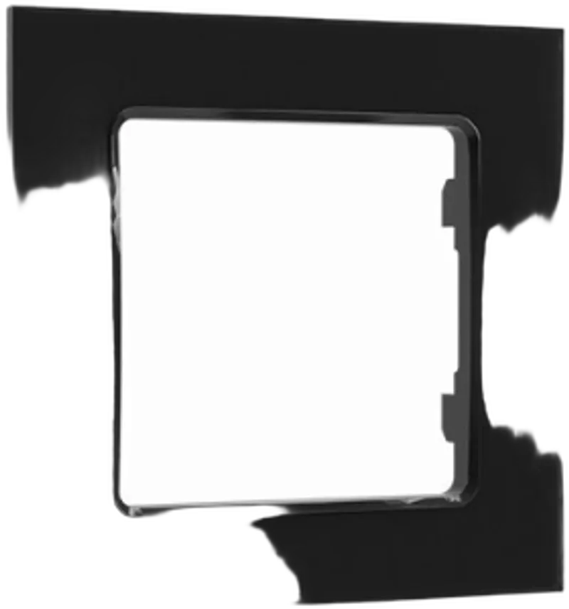 Shelly · Unterputz Zubehör · "Wall Frame 1" · Wandtaster Rahmen · 1-fach · Schwarz