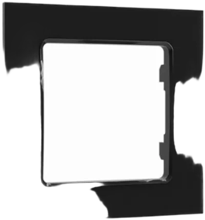 Shelly · Unterputz Zubehör · "Wall Frame 1" · Wandtaster Rahmen · 1-fach · Schwarz
