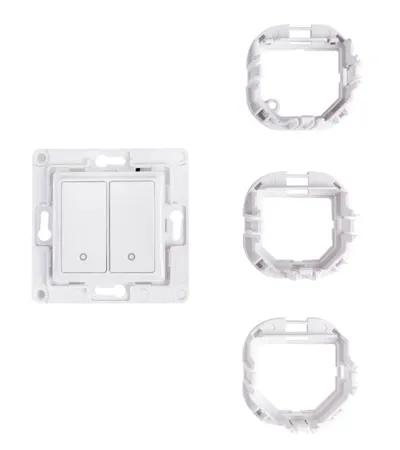 Shelly · Unterputz Zubehör · "Wall Switch 2" · Wandtaster · 2-fach · Weiß