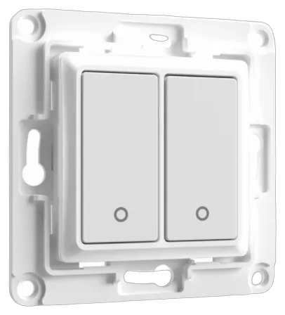 Shelly · Unterputz Zubehör · "Wall Switch 2" · Wandtaster · 2-fach · Weiß Shelly · Unterputz Zubehör · "Wall Switch 2" · Wandtaster · 2-fach · Weiß