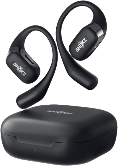 SHOKZ OpenFit Black Bluetooth Wireless Bone Conduction Headset