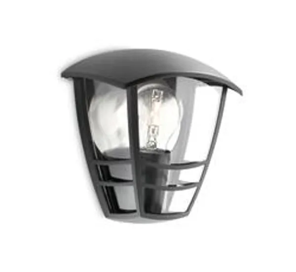 Philips myGarden Wandleuchte Creek exkl LM 1x60W  Schwarz